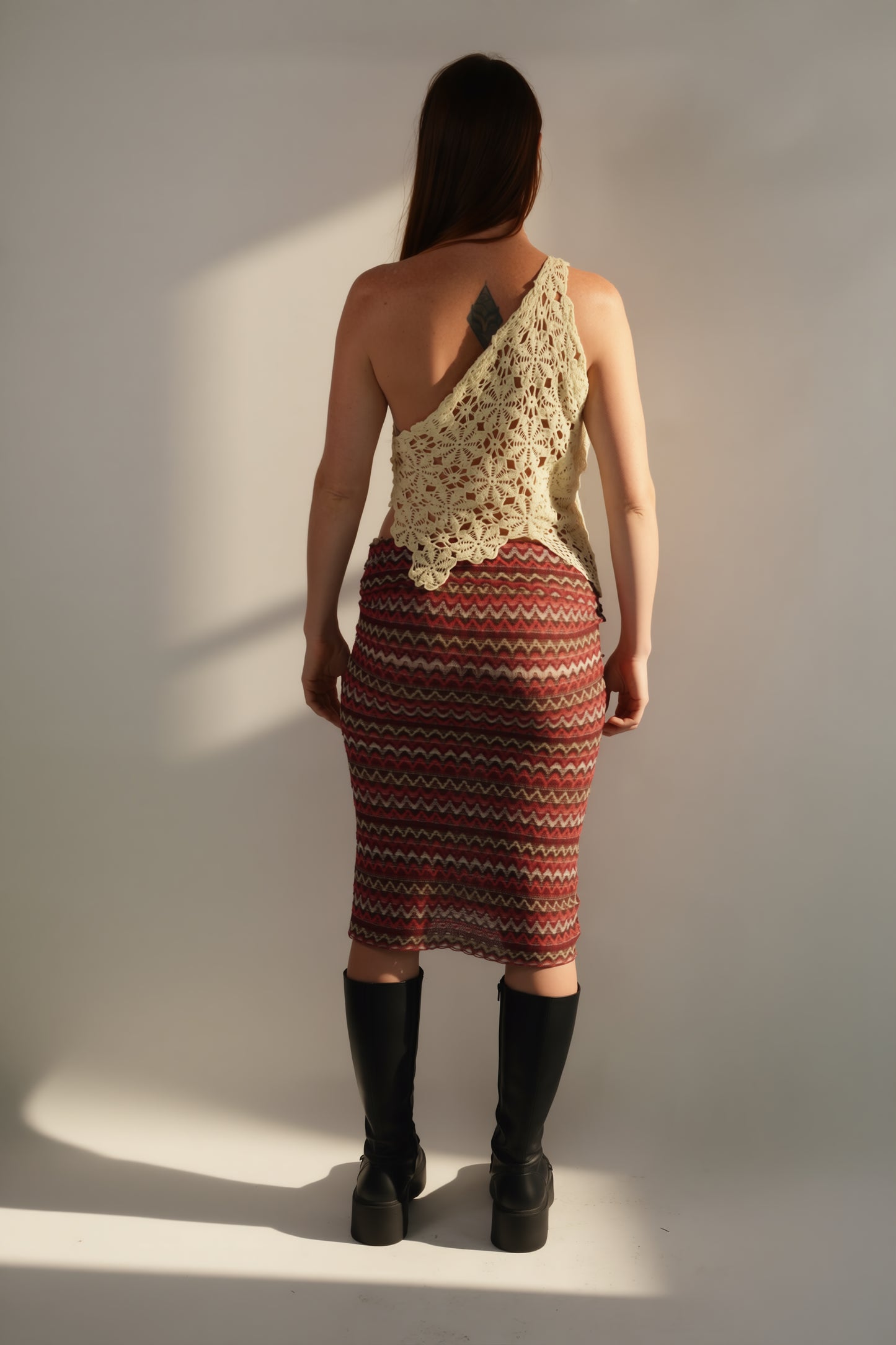 Multicoloured Rose Skirt