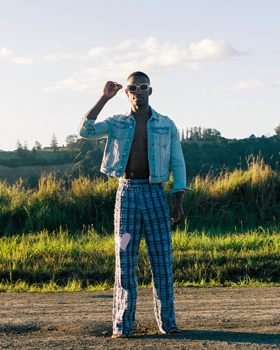 FREE PALESTINE DENIM JACKET