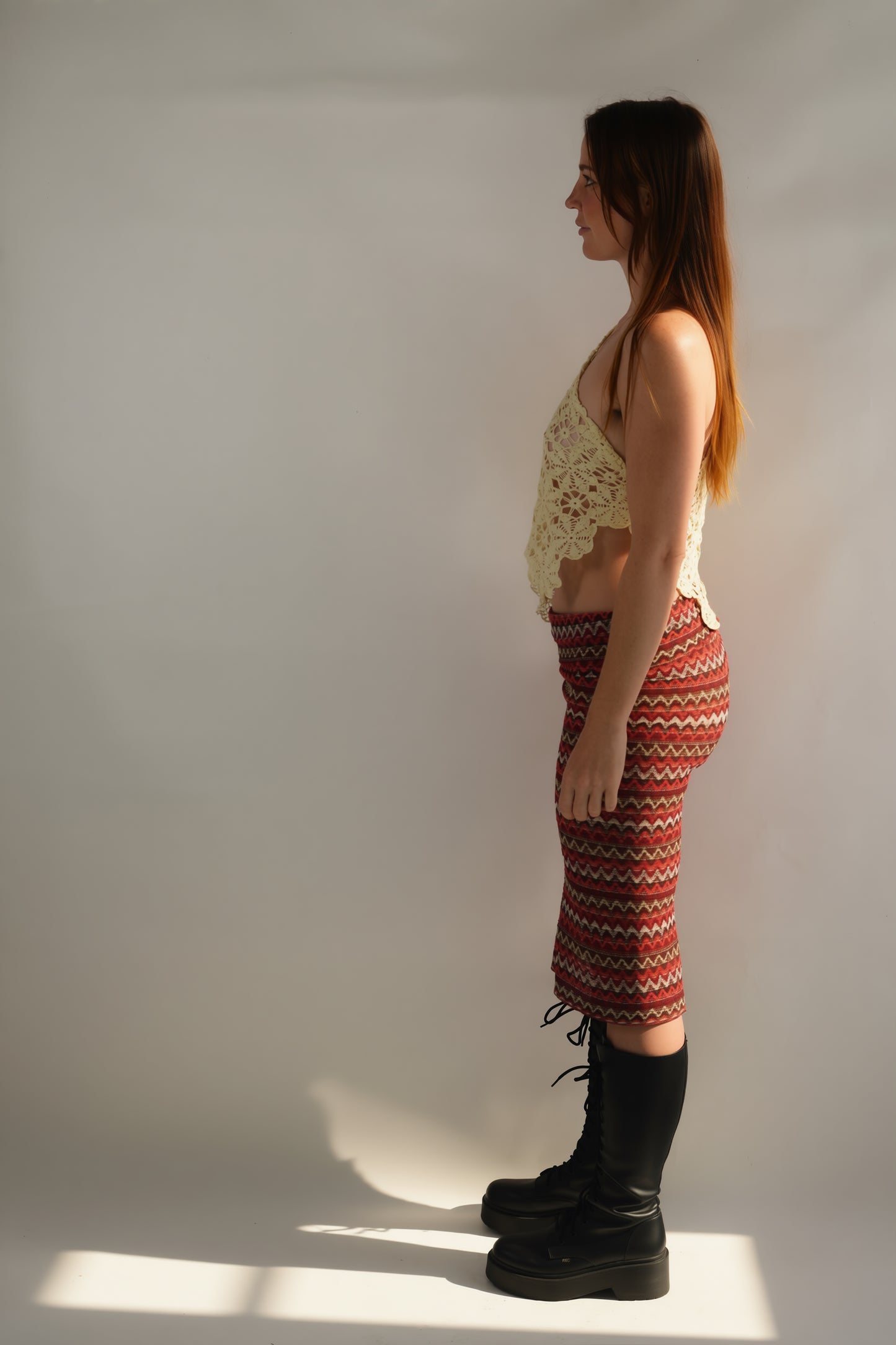 Multicoloured Rose Skirt