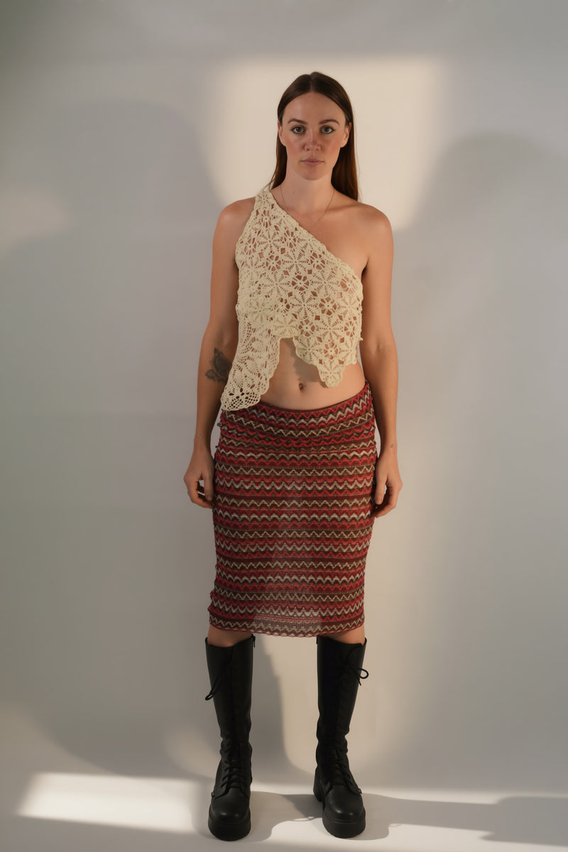 Multicoloured Rose Skirt